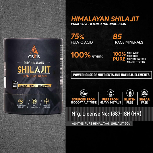 AS-IT-IS Nutrition Pure SJ 100% Natural Himalayan Resin | Swadesiicart