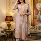 The52 Lavender Women's Beautiful Viscose Shimmer Fabric Embroidered Work Straight Kurta Pant and Dupatta Set - Swadesiicart