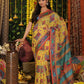 Shree Shyam Fashion Linen Cotton Yellow Saree
