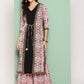 Ahalyaa Women's Traditional wear Kurta Set - Black | Swadesiicart