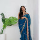 Vamsee Aaradhna Blue Georgette Saree - Swadesiicart