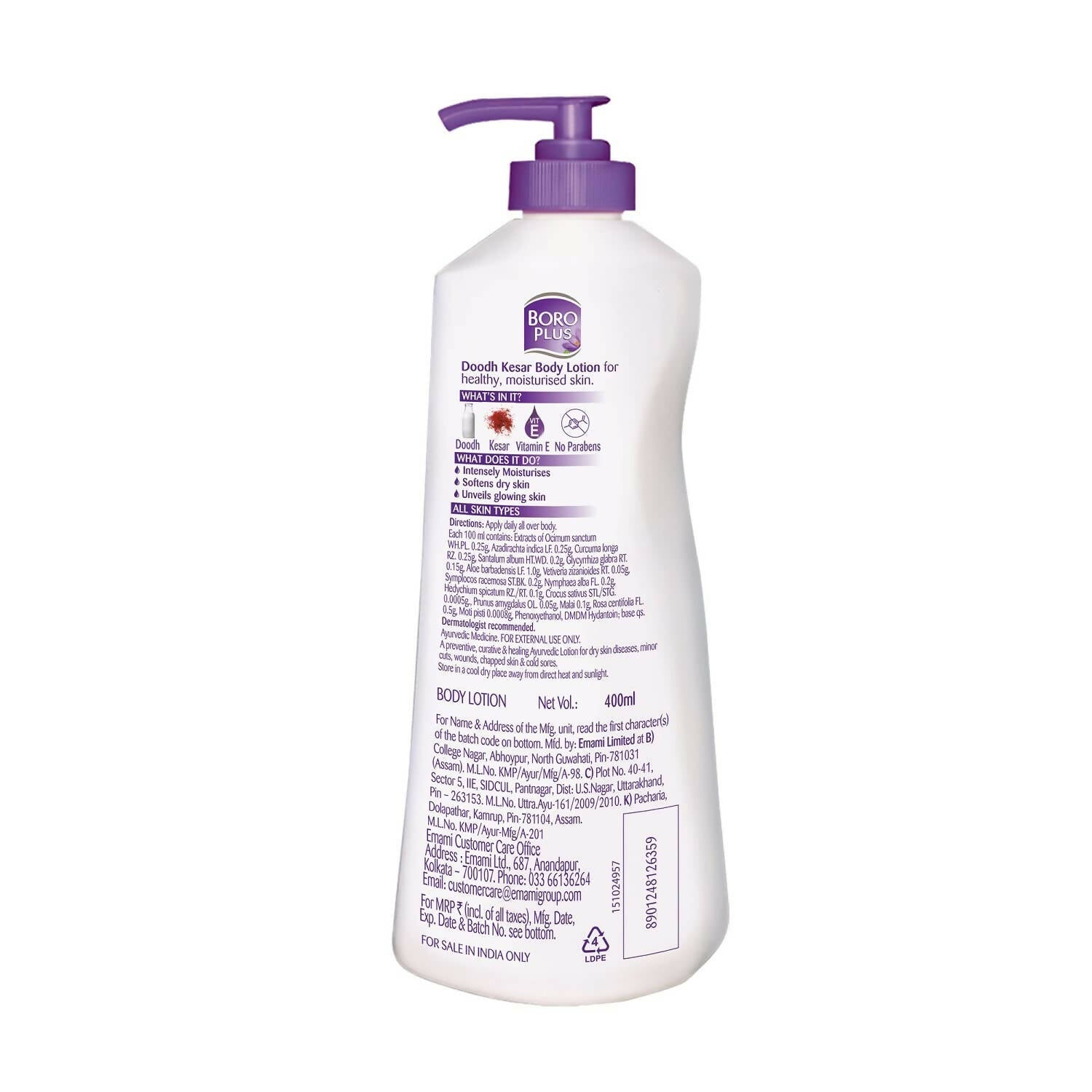 BoroPlus Dhoodh Keshar Body Lotion - Limited Time Offer - Swadesiicart