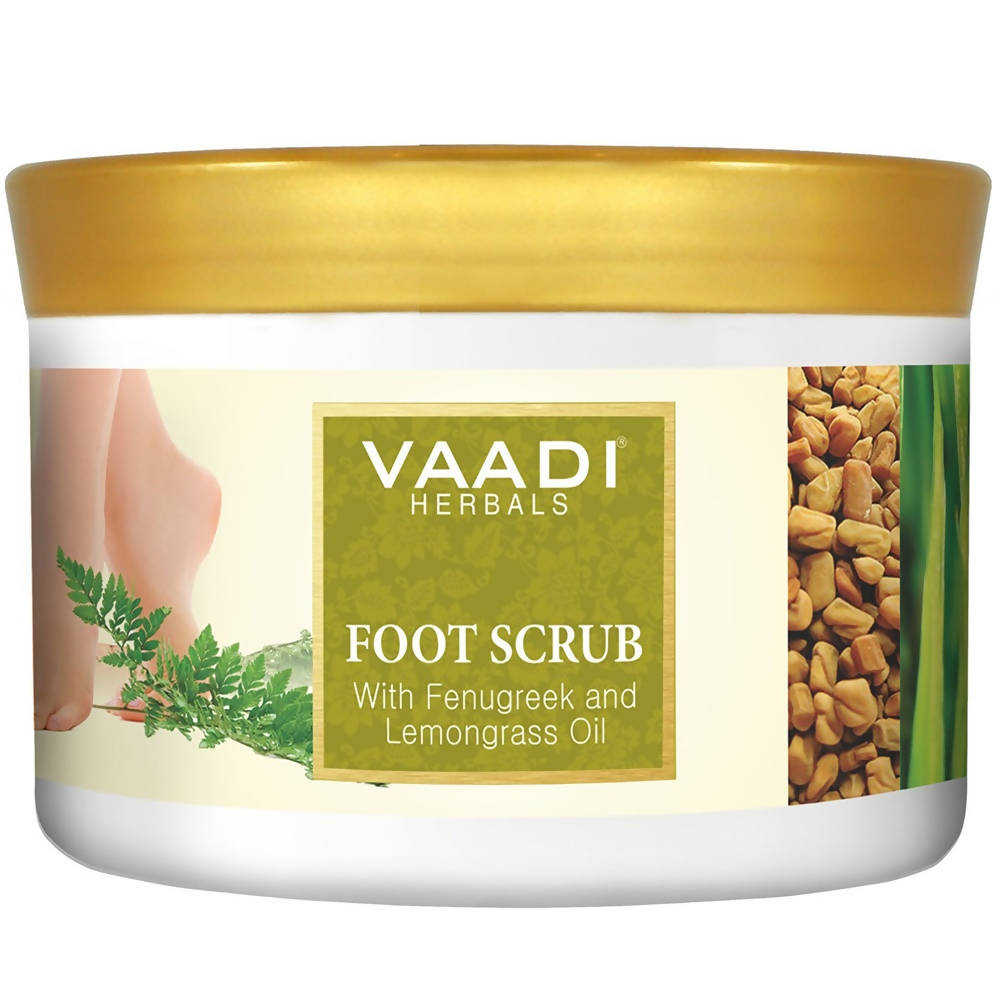 Vaadi Herbals Foot Scrub with Fenugreek and Lemongrass Oil - Swadesiicart