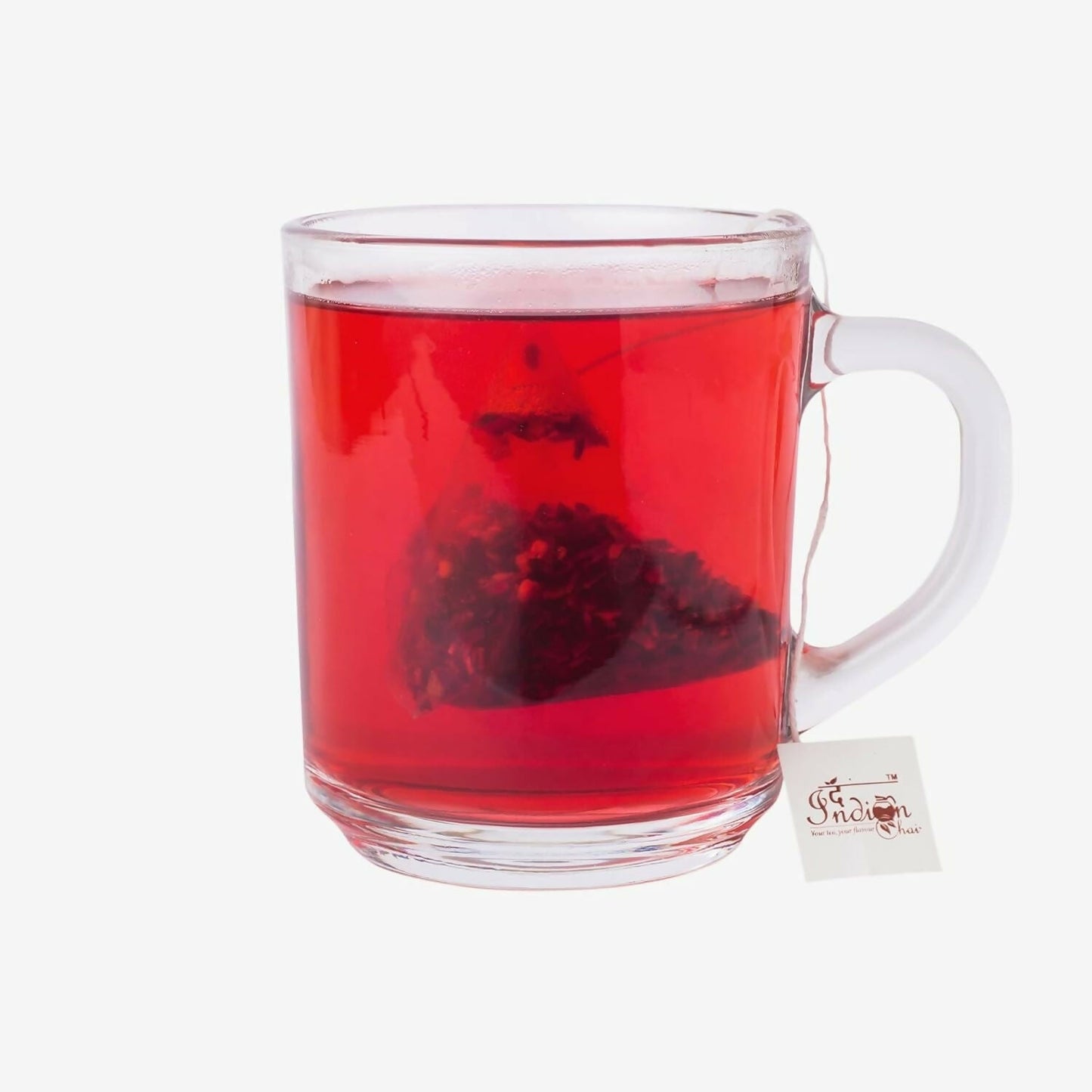 The Indian Chai - Organic Hibiscus Tea 30 Pyramid Tea Bags | Swadesiicart