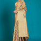 Beige Soft Organza Woven Design Saree with Unstitched Blouse Piece - Zaara