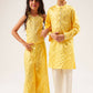 Lil Drama Mehfil Yellow Co-Ordinate Set For Girls - Swadesiicart