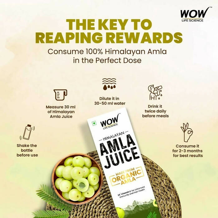 Wow Life Science Himalayan Amla Juice | Swadesiicart