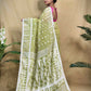 Exclusive Collection Beautiful Light Green Jaal Jamdani Saree - Swadesiicart