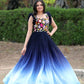 Jyoti Fashion Women's Blue Sequins Embroidery Faux Blooming Anarkali Dress | Swadesiicart