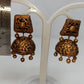 Terracotta Dazzling Temple Jhumkas