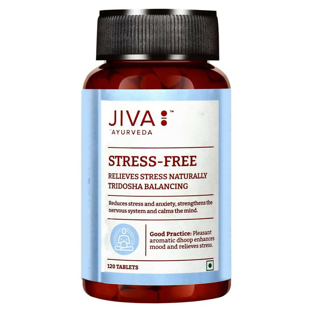 Jiva Ayurveda Stress-Free Tablets - Swadesiicart