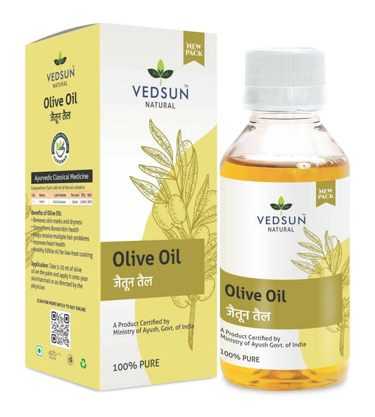 Vedsun Naturals Olive Oil Pure and Organic Massage Oil for Skin & Hair - Vedsun