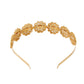 NVR Women's Rajputi Gold-Polished Kundan Matha Patti Hairband | Swadesiicart