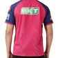 Rajasthan Royals Men Pink Typography Printed Half Sleeves Jersey IPL, T20 | Swadesiicart