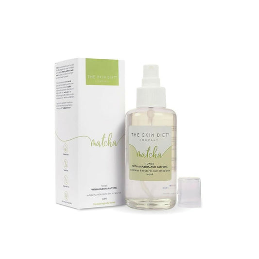 The Skin Diet Company Matcha Green Tea Toner Hydrates, Clarifies Pores, Alcohol-Free, For Oily Skin | Swadesiicart