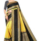 DEIANA'S Beautiful Designer Golden zari Soft Lichi Silk Saree - Yellow - Swadesiicart