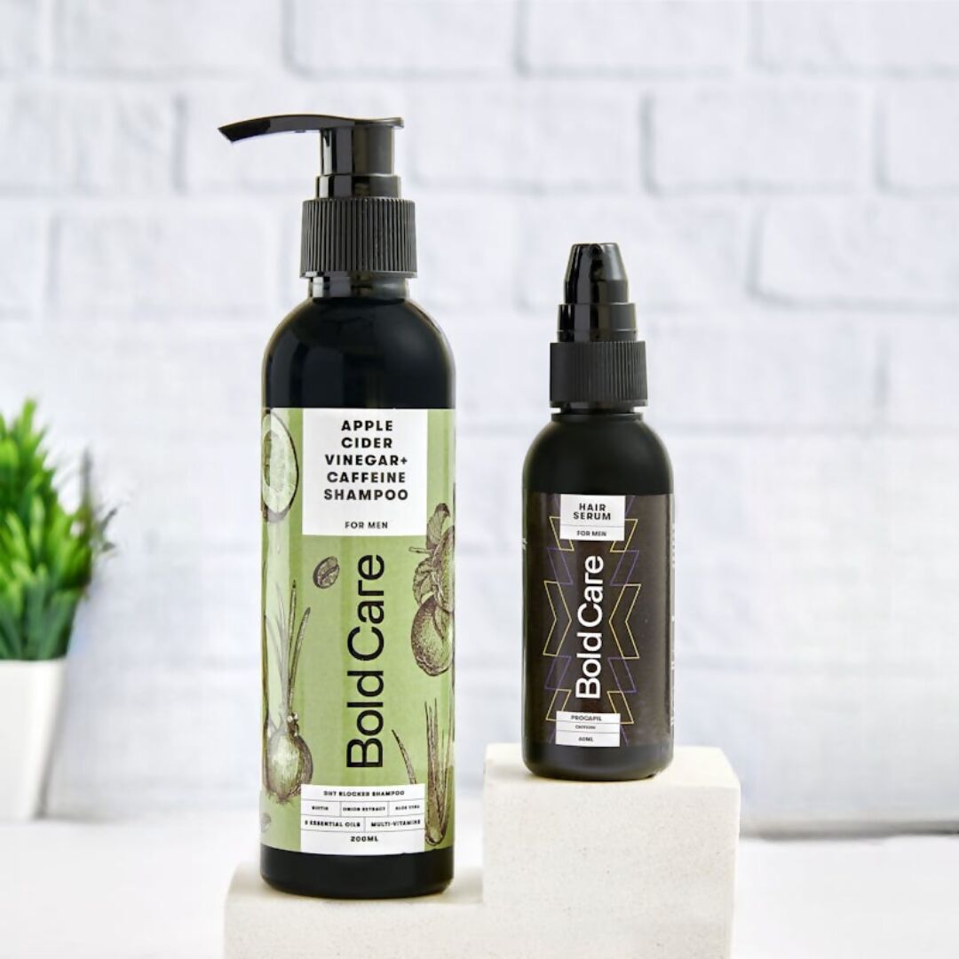 Bold Care DHT Blocker Shampoo & Procapil-enriched Serum Combo | Swadesiicart