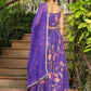 Janasya Purple Georgette Floral Lehenga Choli Dupatta | Swadesiicart