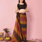 Attractive These Party Wear Ready To Wear Saree - Orange | Swadesiicart