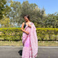 Vamsee Purple Organza Saree - Swadesiicart