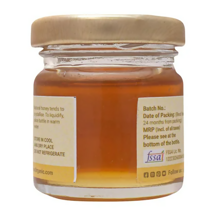 Shiva Organic Lemon Infused Organic Honey 50 gm 100% Natural Organic & Pure Honey | Swadesiicart