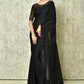 Black Silk Plain Saree with Blouse Piece - Purvi