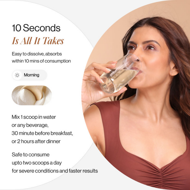 Beautywise Advanced Marine Collagen Peptides Powder - Unflavored | Swadesiicart