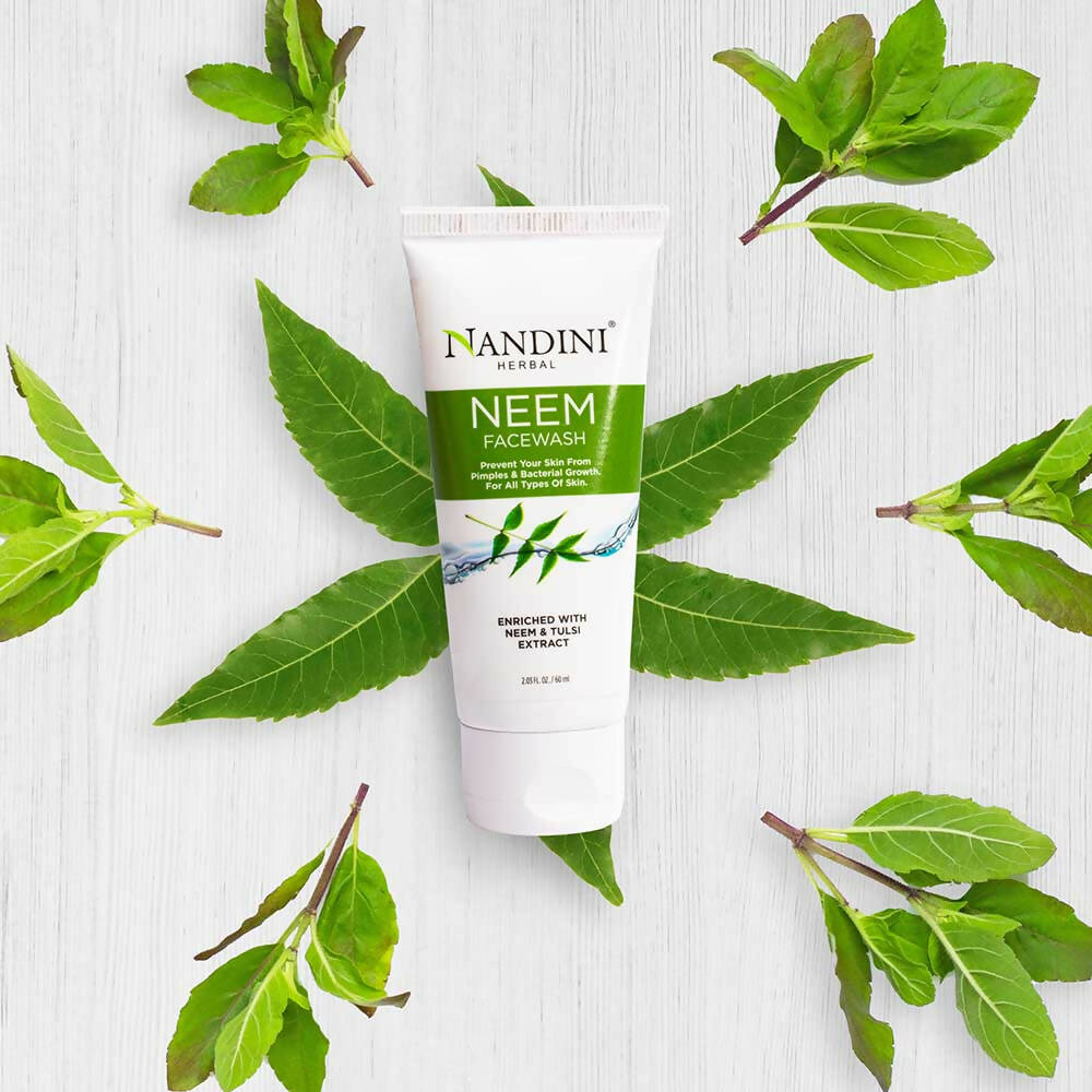 Nandini Herbal Neem Tulsi Face Wash - Swadesiicart