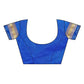 Vamika Banarasi Jaquard Blue Weaving Saree | Swadesiicart