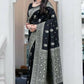 DEIANA'S Beautiful Designer Golden zari Soft Lichi Silk Saree - Black - Swadesiicart