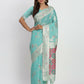Shree Shyam Fashion Linen Cotton Sea Green Saree