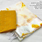 Yellow Poly Georgette Tie and Dye Saree with Unstitched Blouse - Hiral Fashion | Swadesiicart