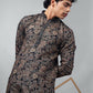 Black Modal Designer Printed Kurta Set - Mahotsav