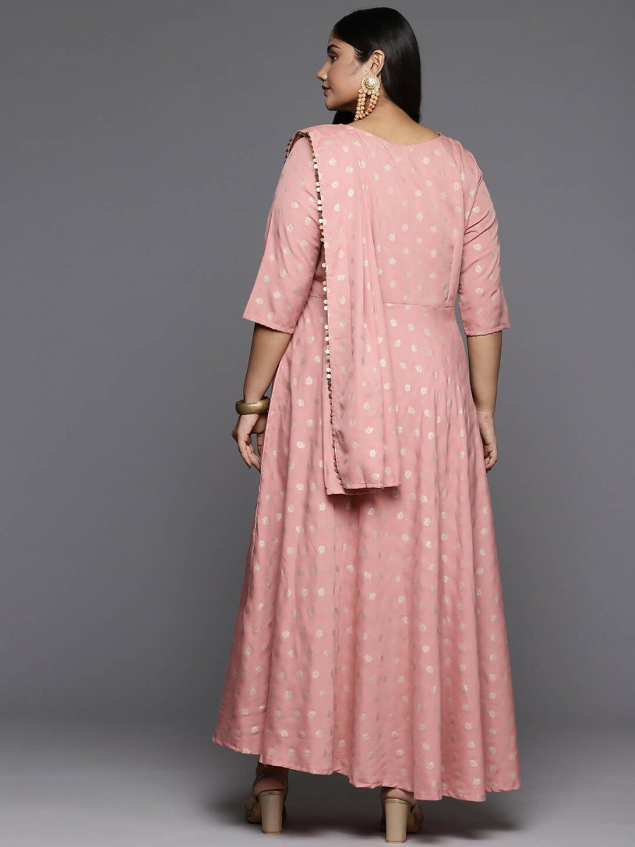 Ahalyaa Women's Traditional wear Ethnic Dress - Pink | Swadesiicart