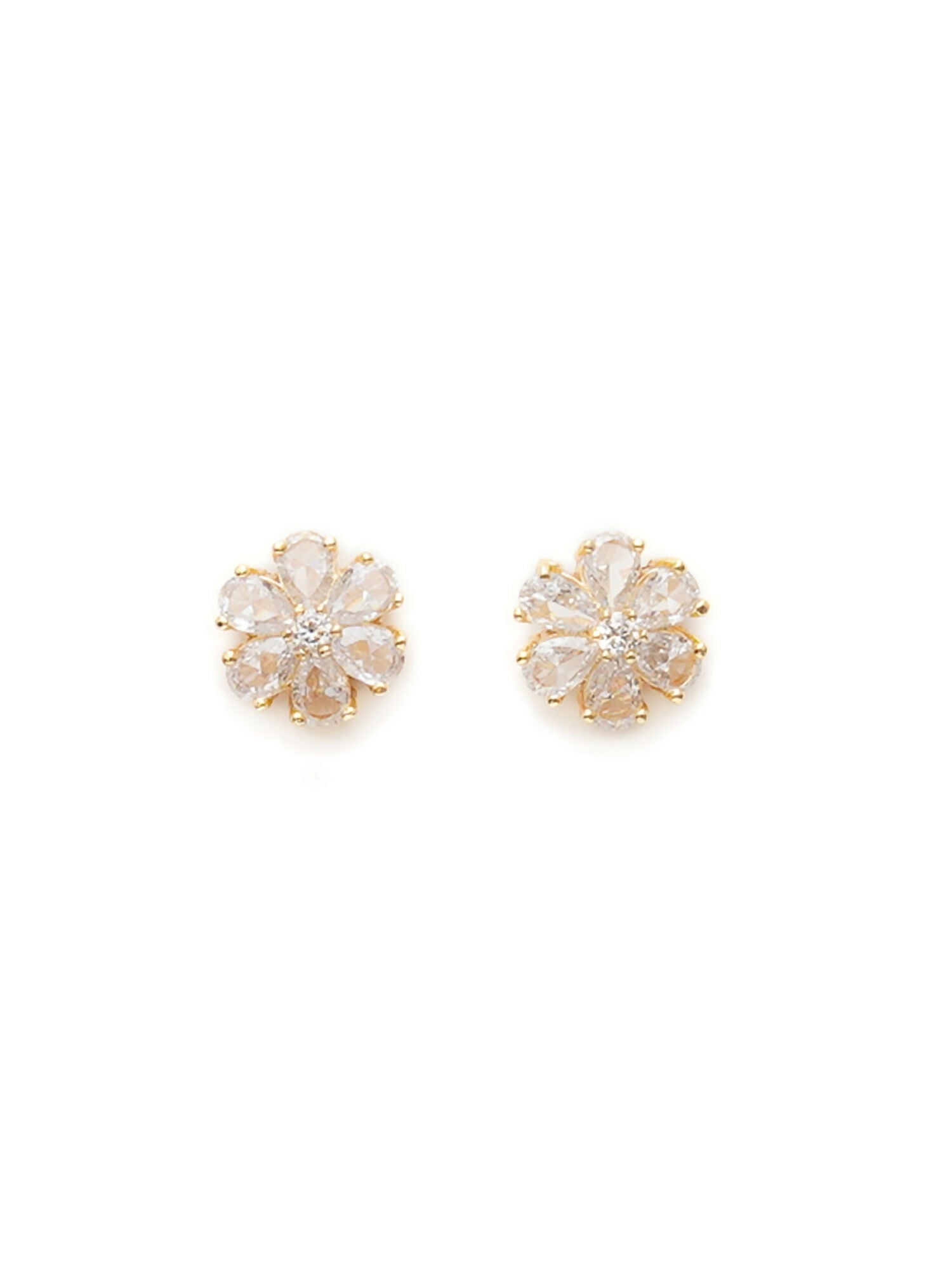 stone stud (white) - Ruby Raang - Swadesiicart