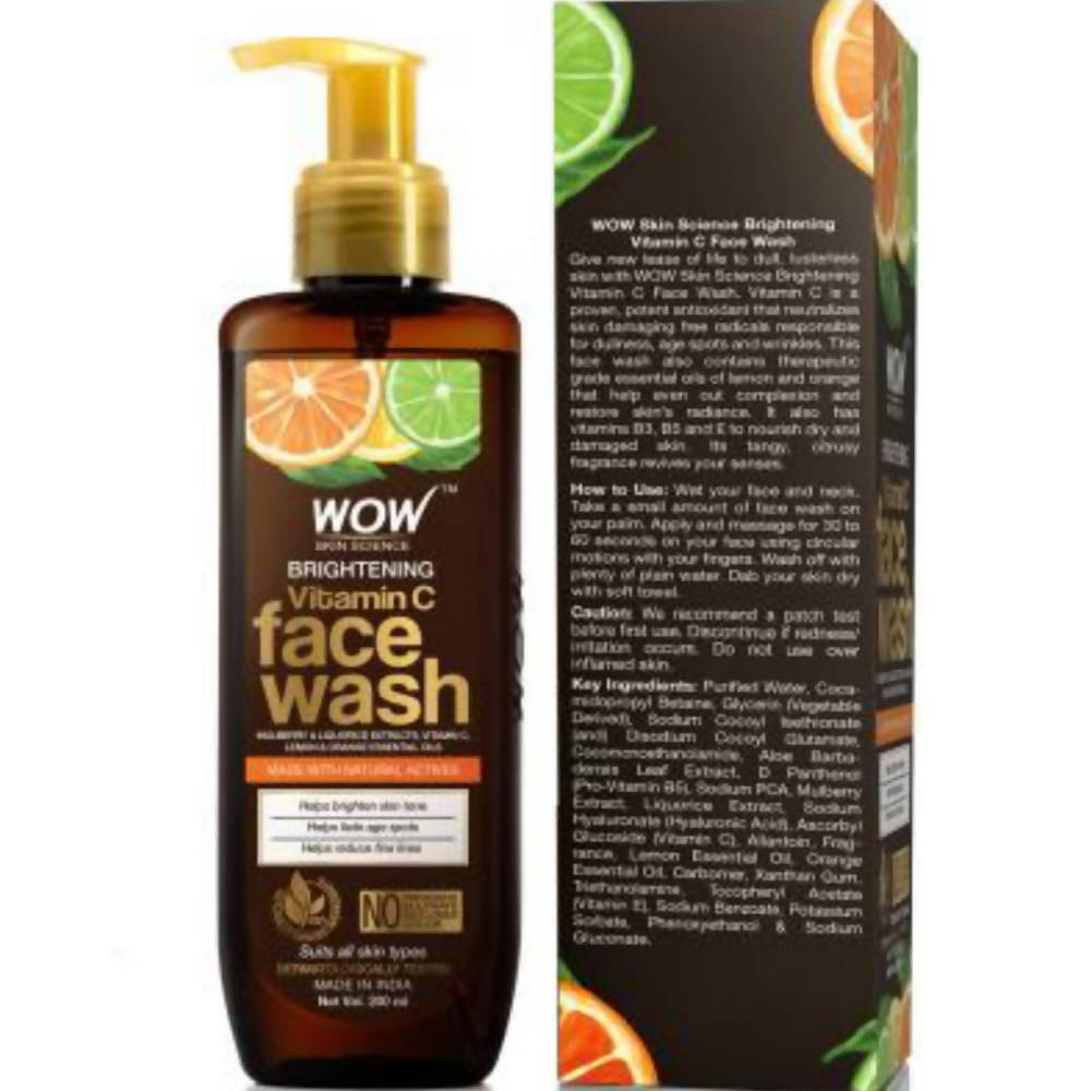 Wow Skin Science Brightening Vitamin C Face Wash - Swadesiicart