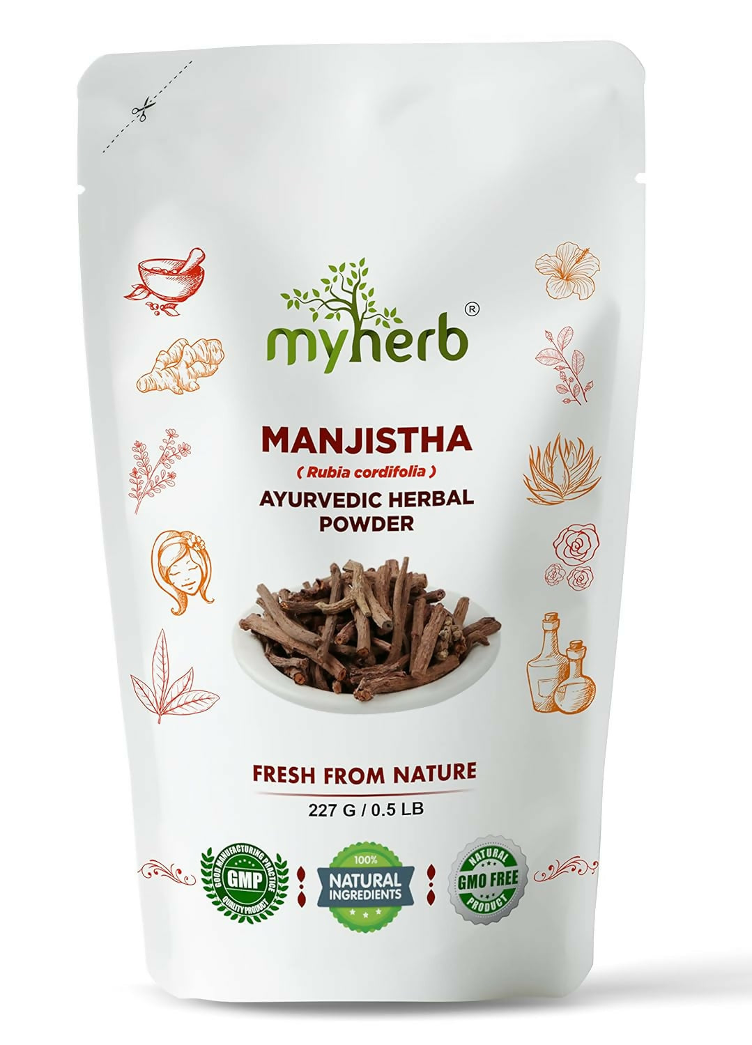 Myherb Pure Natural Organic Manjistha Powder - Swadesiicart