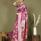 Shree Shyam Fashion Linen Cotton Pink Saree