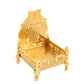 CraftVatika Gold-Toned Singhasan Chowkie | Swadesiicart