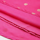 Ahalyaa Women Foil Printed A-Line Midi Ethnic Dress - Pink Color | Swadesiicart