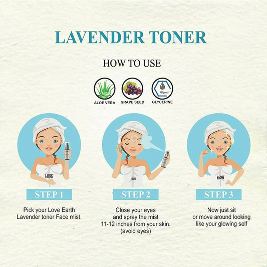 Love Earth Lavender Toner - Swadesiicart