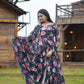 Aayaa Designer Printed Georgette Full Flare Gown With Dupatta - Multi Color