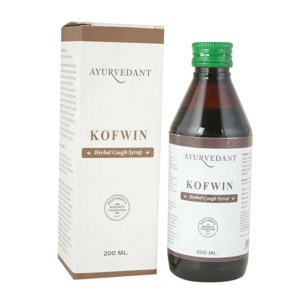 Baidyanath Jhansi Ayurvedant Kofwin Herbal Cough Syrup | Swadesiicart