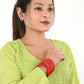 Afast Shining Red Glass Party, Wedding, Daily Use Bangle Set, Pack Of 12 - Swadesiicart
