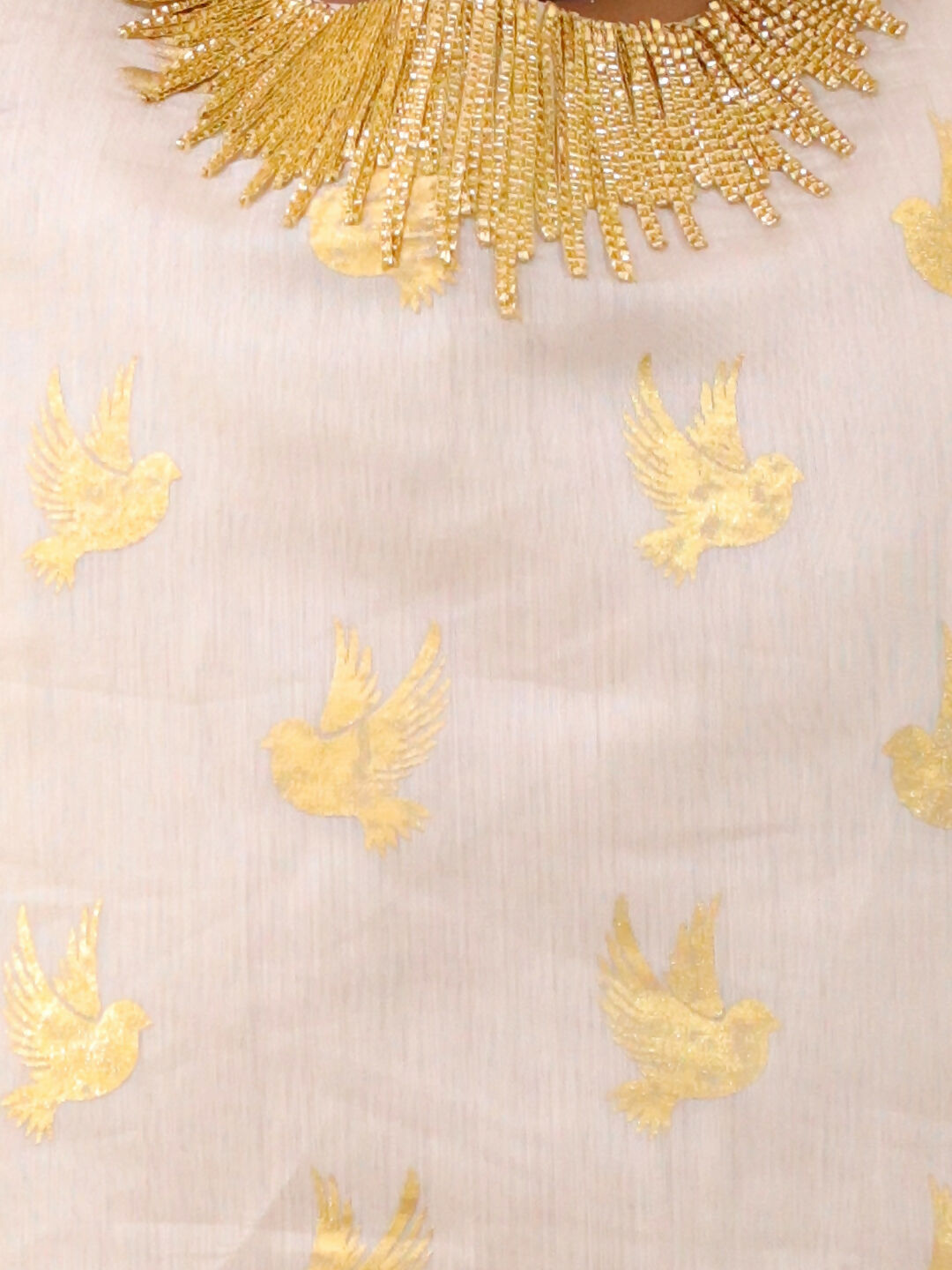 Lil Drama Mishti Off White Kurta and Dhoti Set For Girls | Swadesiicart