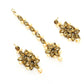 Mominos Fashion Johar Kamal Gold-Polished Brass Finish Kundan/Pearls Choker For Women (Golden) | Swadesiicart