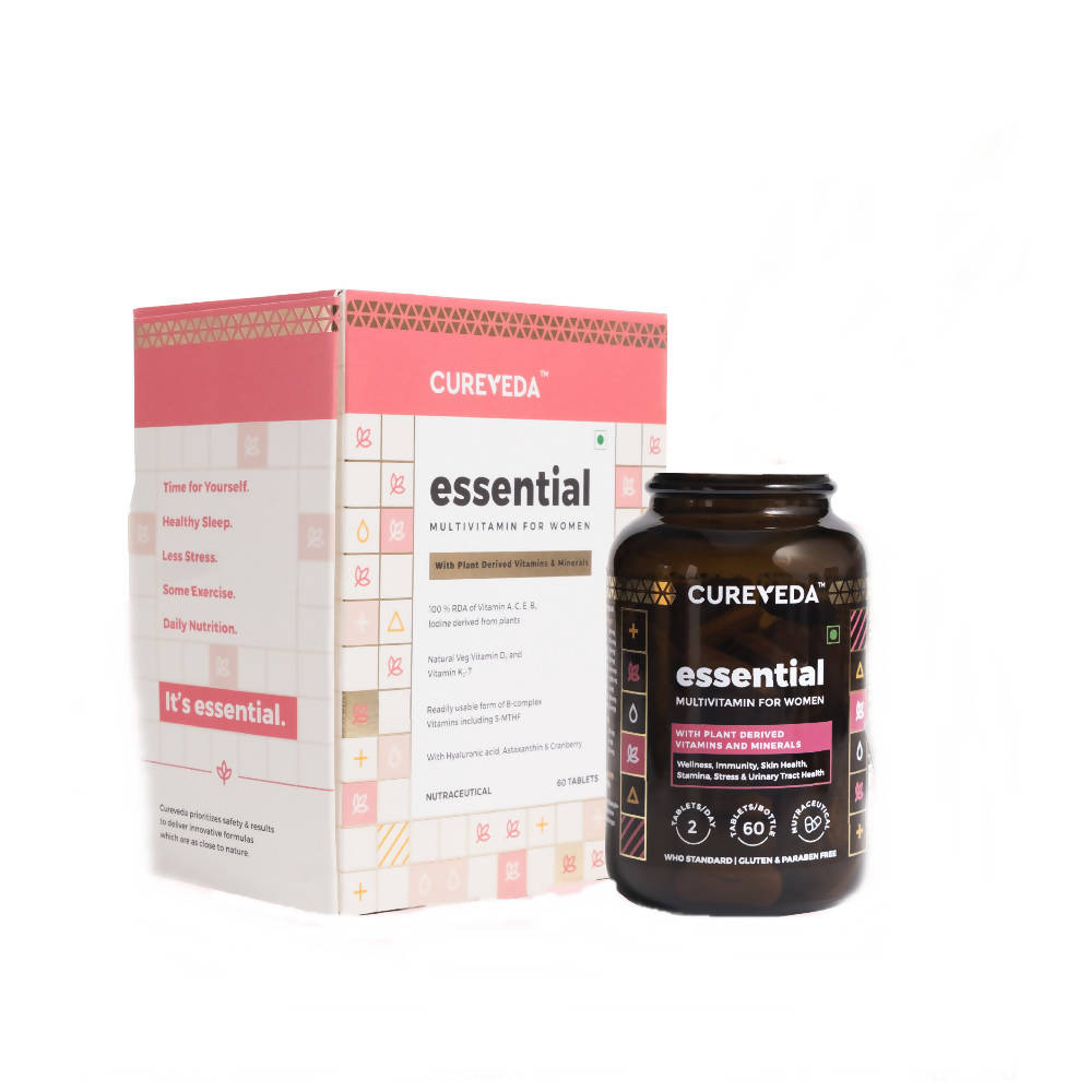 Cureveda Essential Multivitamins For Women Tablets | Swadesiicart