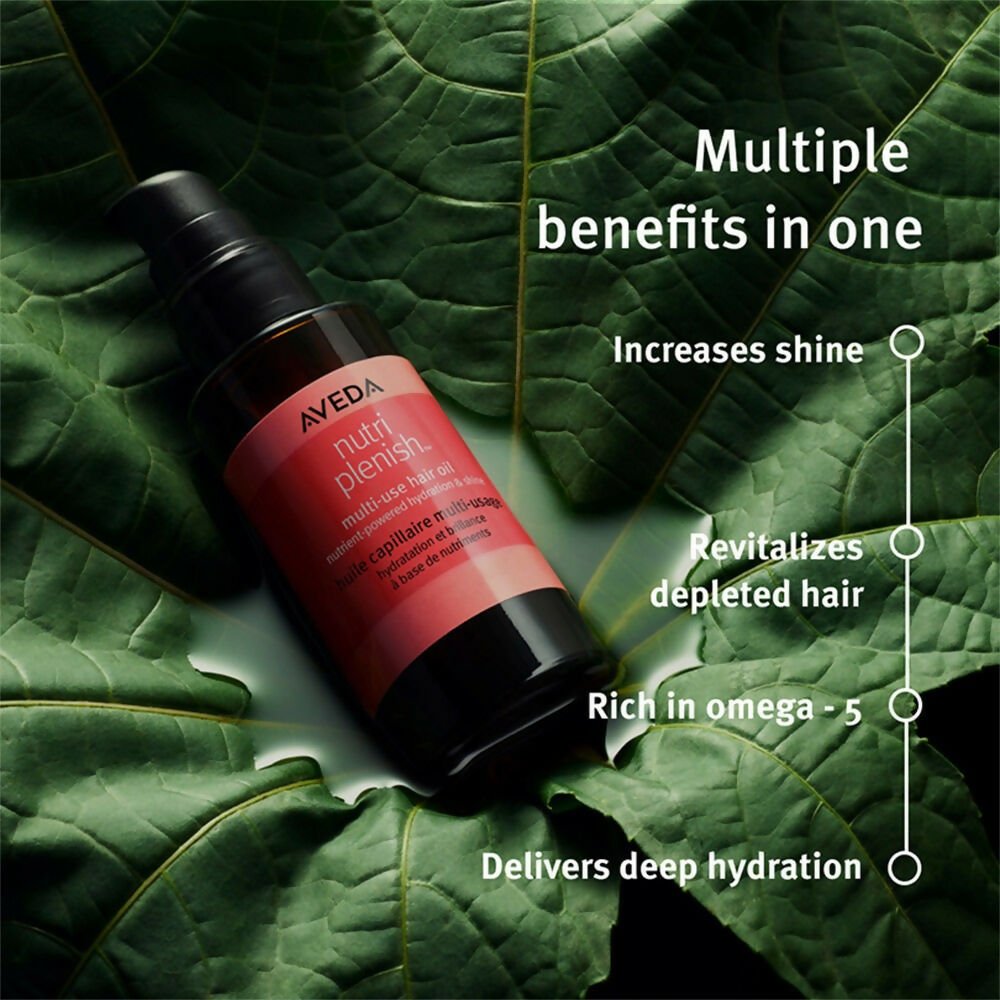 Aveda Nutriplenish Multi-Use Hair Oil For Dry & Frizzy Hair with Rosemary Extract | Swadesiicart