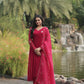 Jyoti Fashion Women's Pink Faux Blooming Embroidered Kurta with Trouser & Dupatta | Swadesiicart