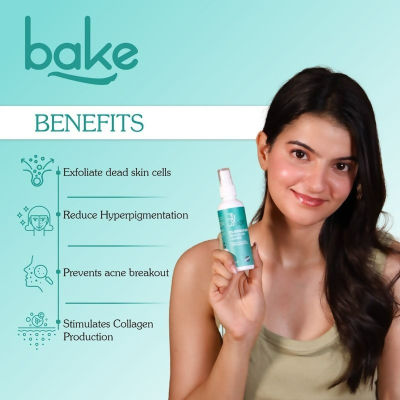 Bake 5% Glycolic Acid Toning Solution | Swadesiicart
